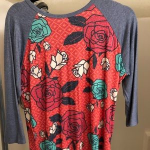Lularoe HTF Rose Randy shirt